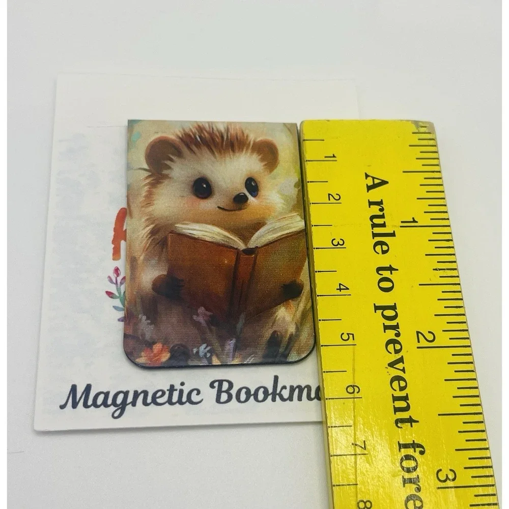 Magnetic Bookmark Cute Hedgehog Book Lover Gift Page Marker New